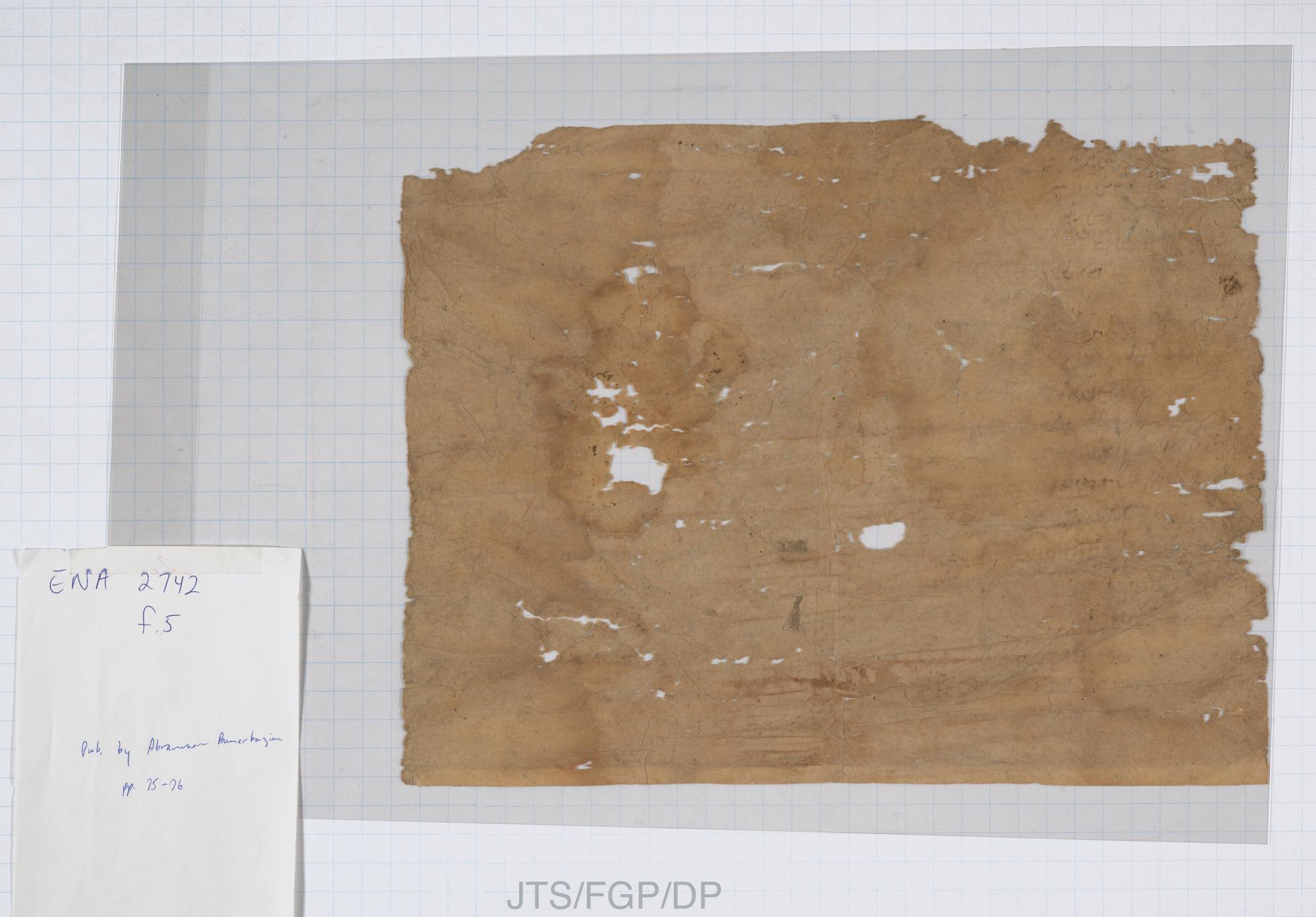 Image of item, e.g. a manuscript page