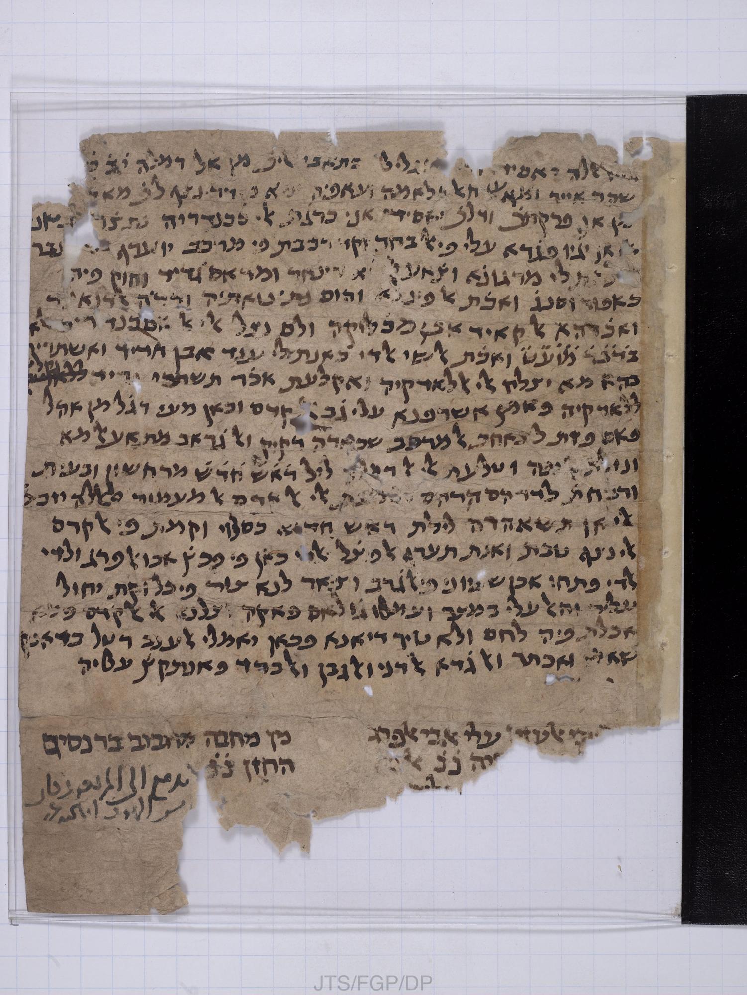 Image of item, e.g. a manuscript page