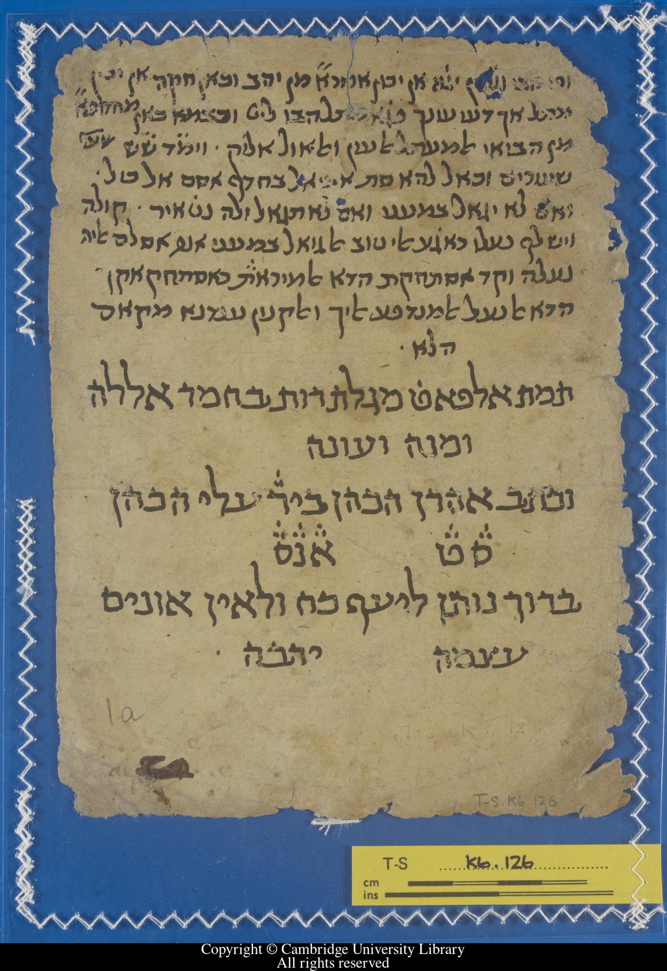 Image of item, e.g. a manuscript page